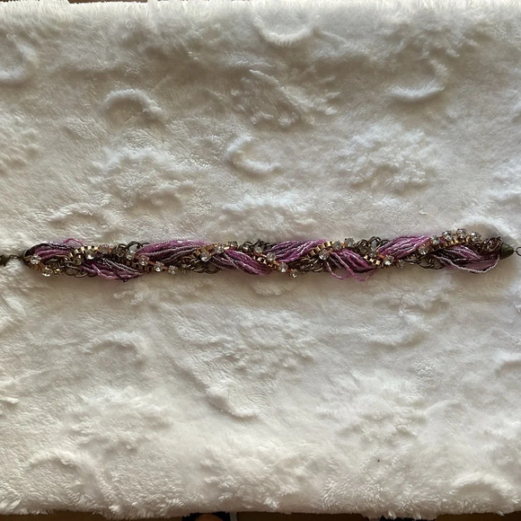 Vintage Purple Braided Bib 💛 - Picture 3 of 4